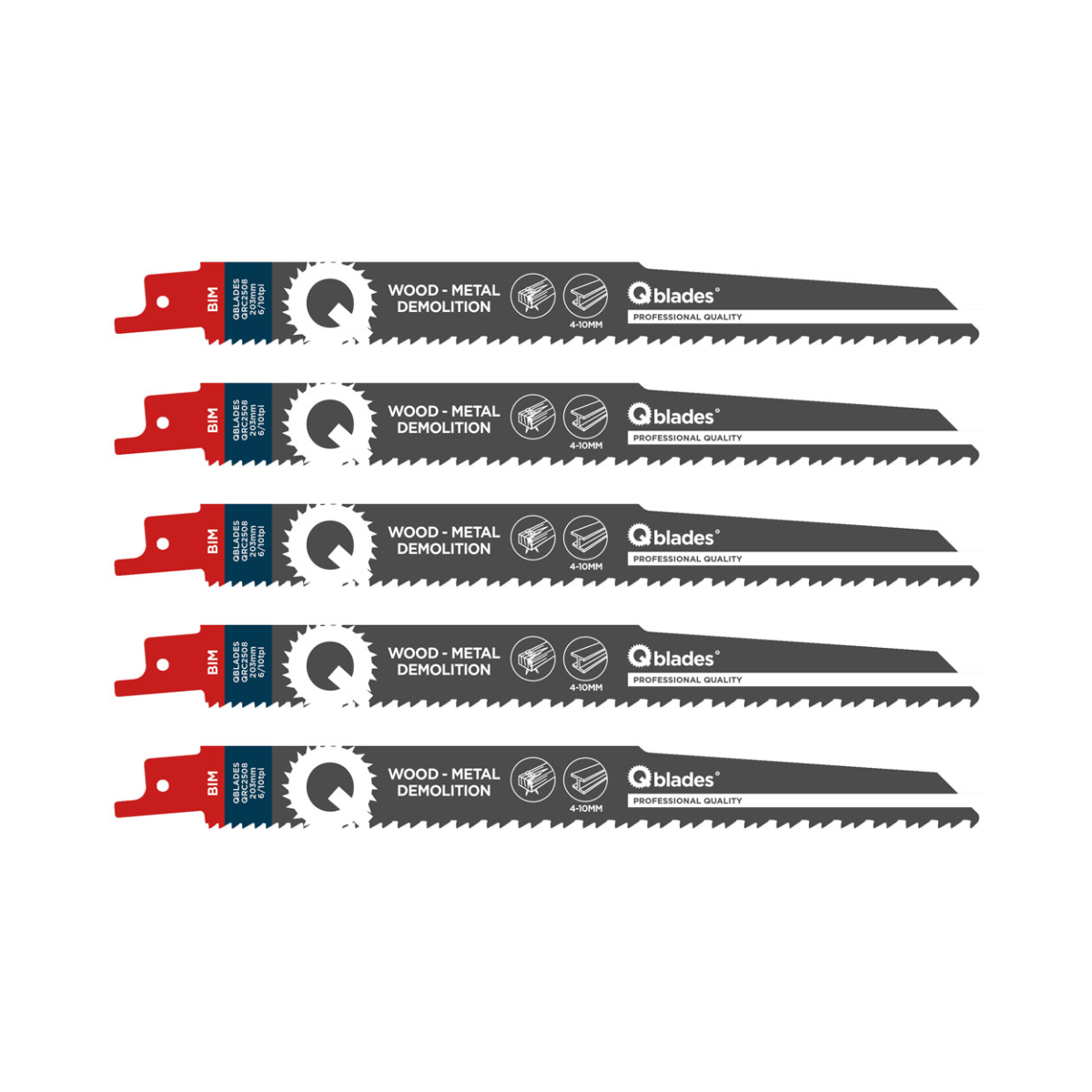Qblades QRC2406 BIM Reciprozaag | S123XF | Multifunctioneel 5st.