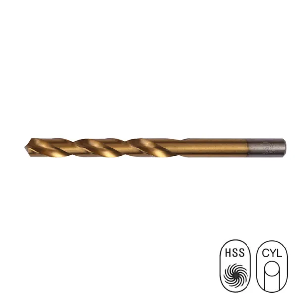 Titanium Boor HSS geslepen | Din 338 | tot 7.8 mm | 10 stuks