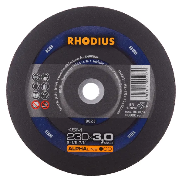 Rhodius KSM Doorslijpschijf Staal